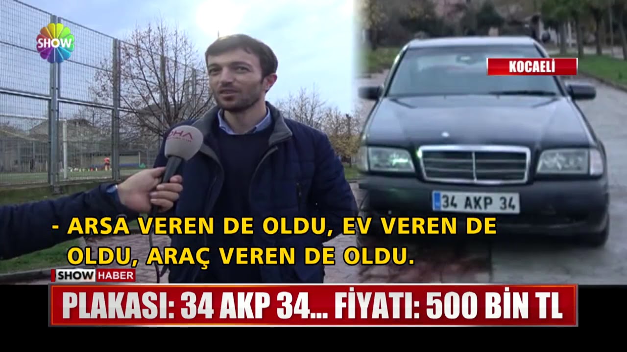 Plakası: 34 AKP 34... Fiyatı 500 Bin TL