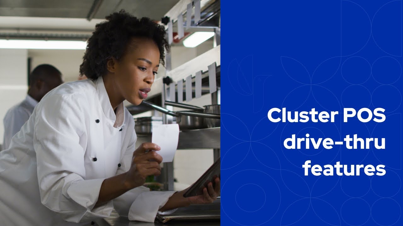 Cluster POS drive-thru features