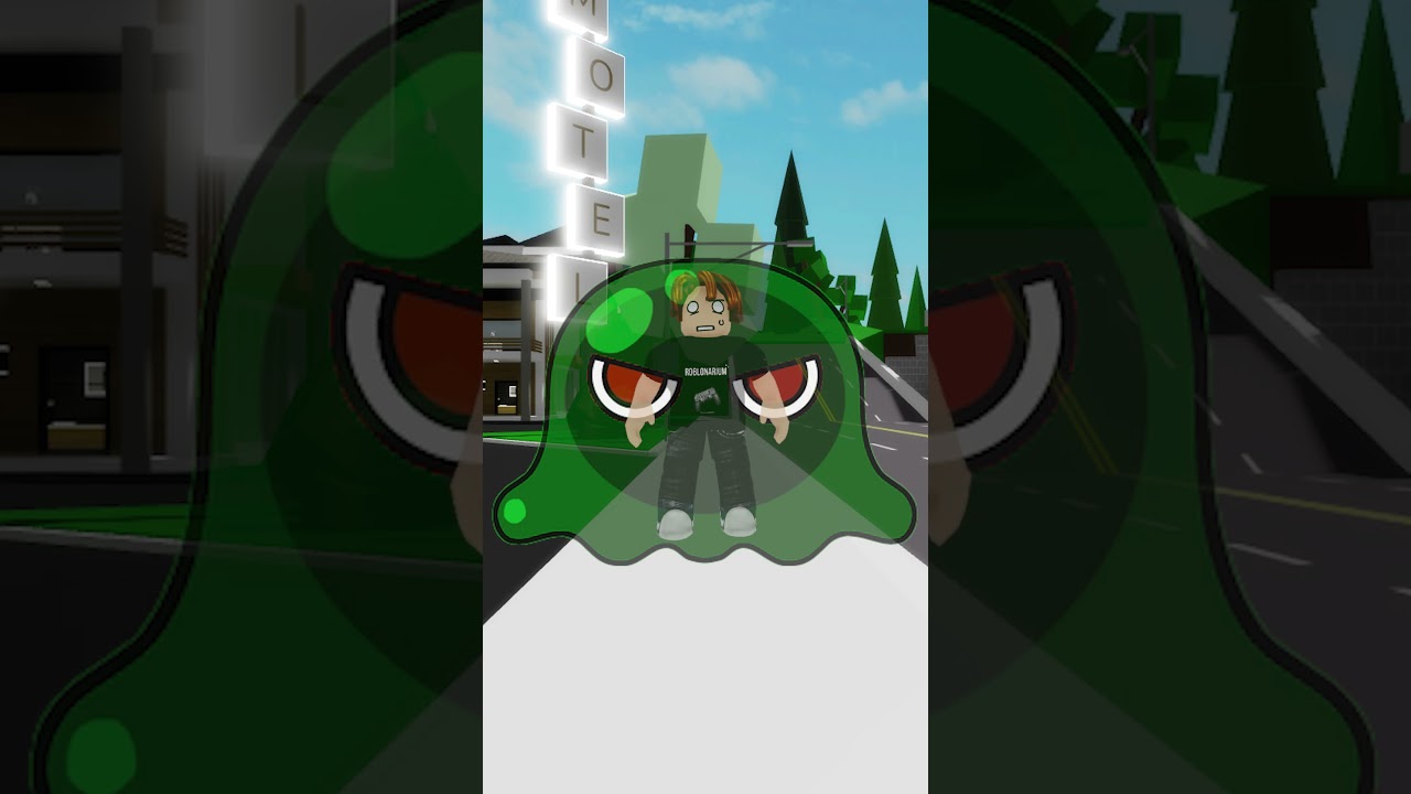 Волосы из бекона съедены Желейным Монстром в Roblox Brookhaven