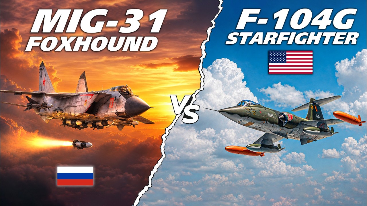 Воздушный бой на скорости 1.4 Маха &mdash; F-104G Starfighter против МиГ-31 Foxhound | Digital Combat S...