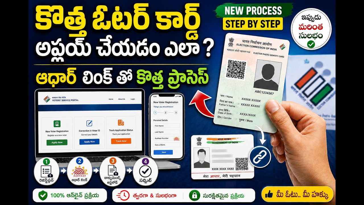 New Voter Card Apply Online 2026 || పూర్తి వివరాలు || Step - by - Step guide