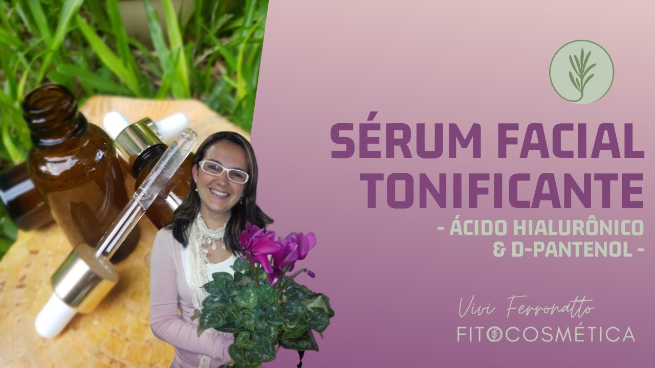 Sérum Facial Tonificante - Ácido Hialurônico & D-Pantenol - Vivi Ferronatto Fitocosmética