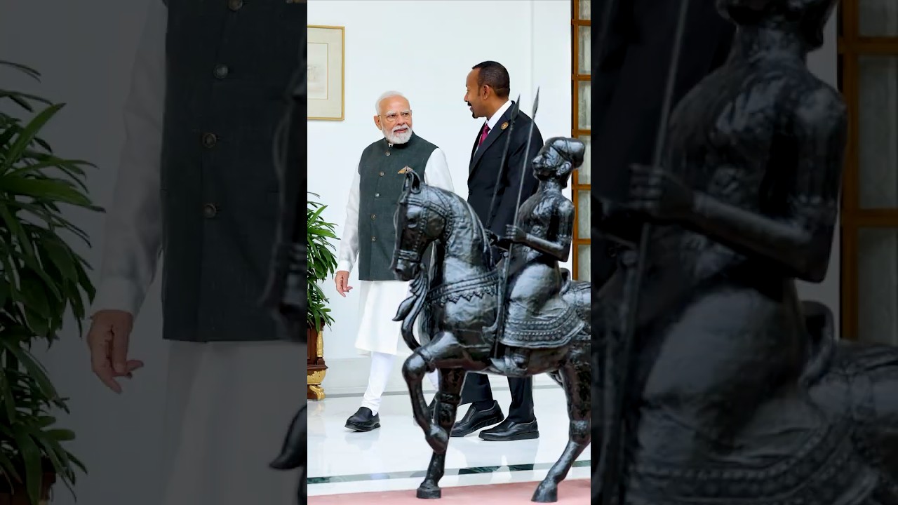 PM Modi holds a meeting with PM Abiy Ahmed Ali of Ethiopia | #brics | #shorts