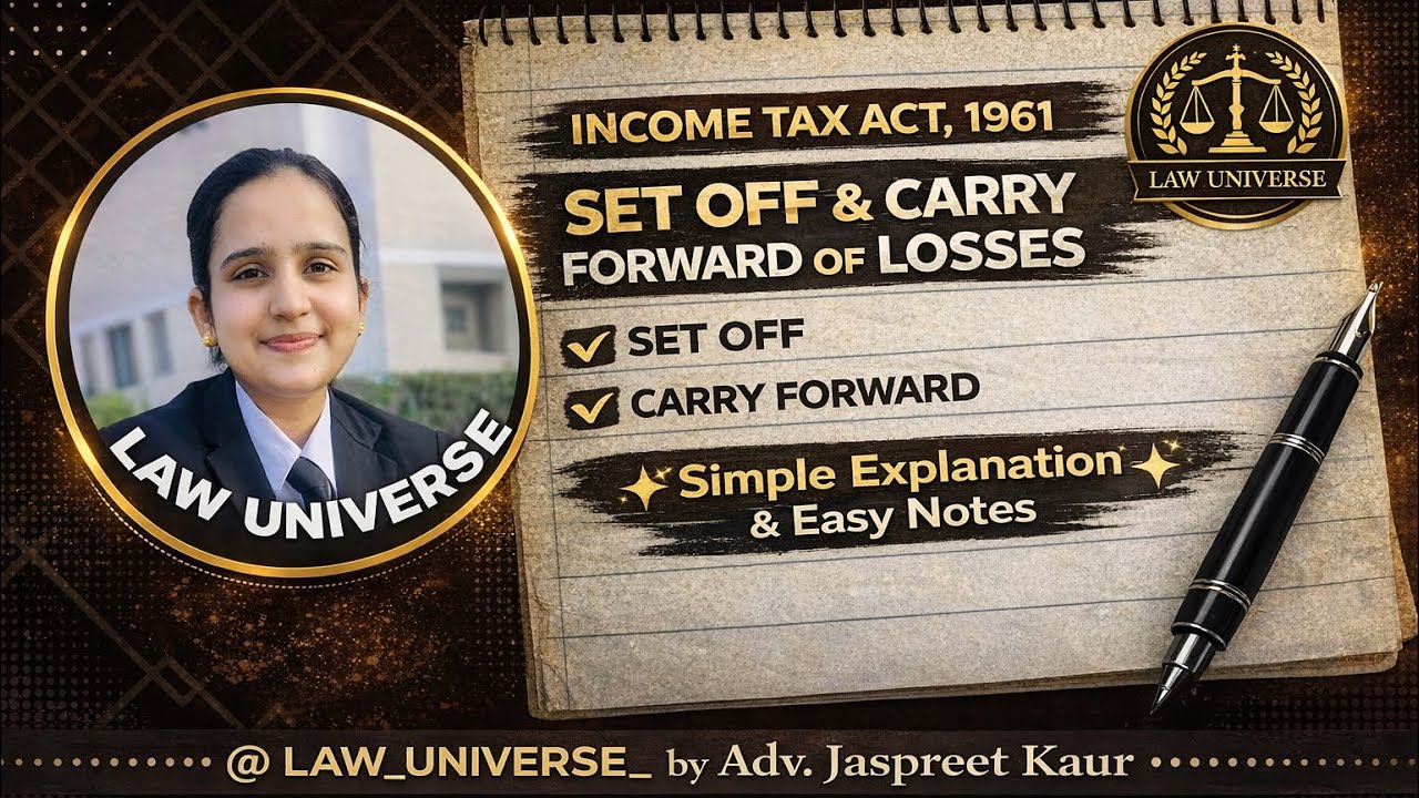 Set off & Carry forward of losses under Income Tax Act,1961 