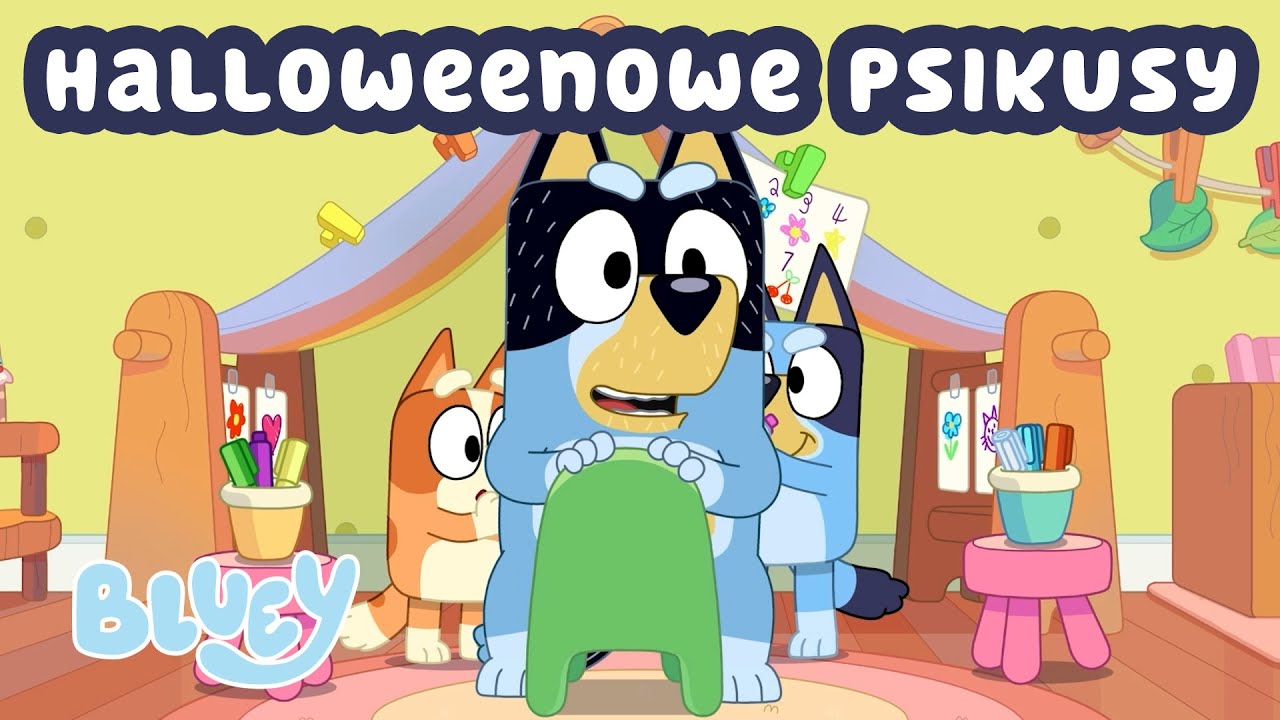 Halloweenowe psikusy z Bluey 😱💙 | Blue - oficjalny polski kanał