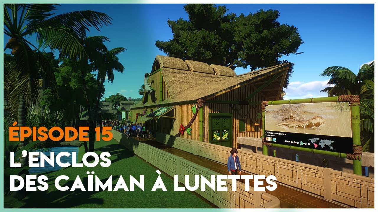 🐊 Exploration Détaillée : Construction de l'Enclos Caïman à Lunettes | #planetzoo
