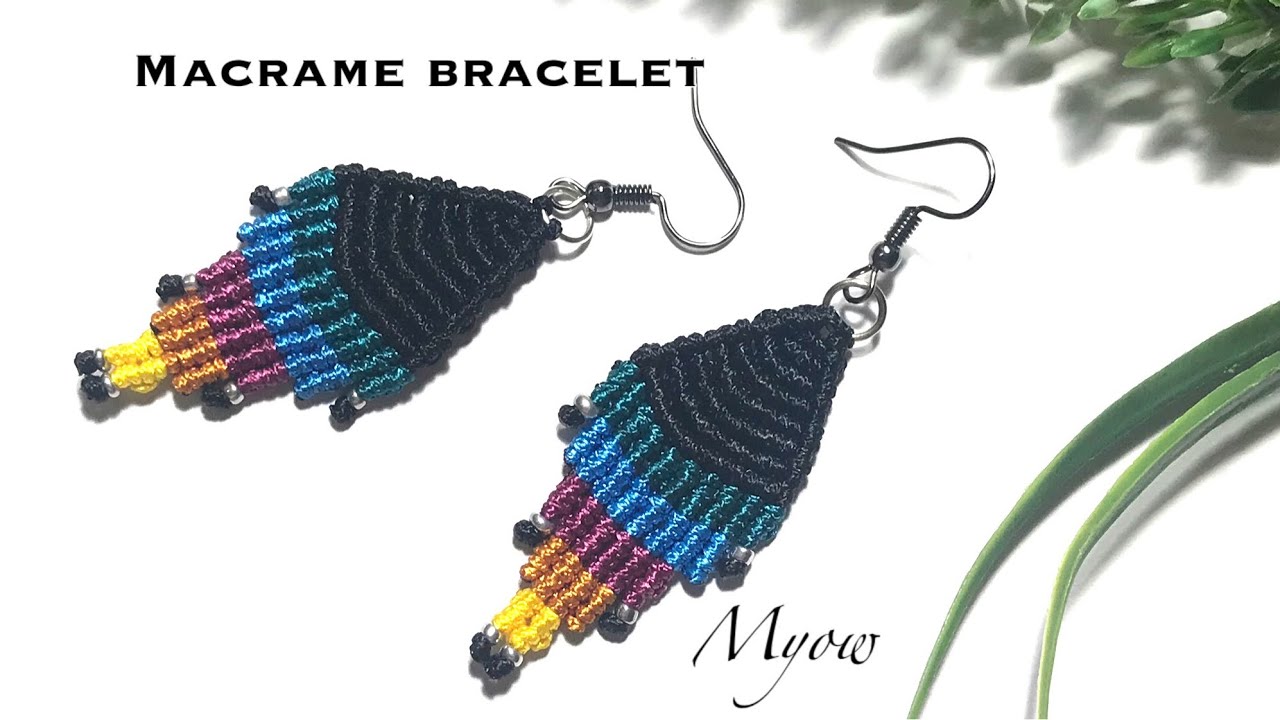 MACRAME EARRINGS | RHOMBUS EARRINGS | MYOW 353