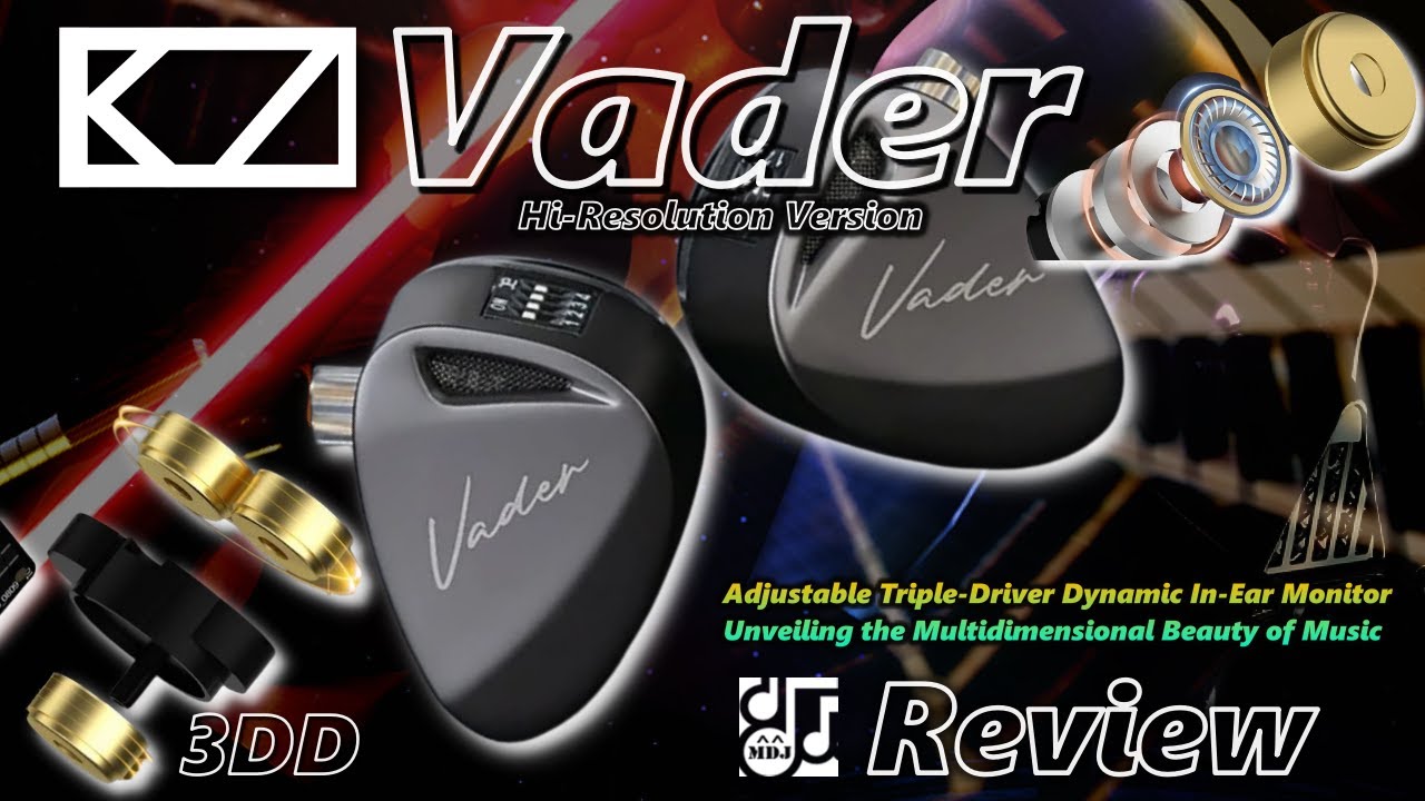 KZ 久々の3DDモデル「KZ Vader」 中華イヤフォン レビュー・音収録・波形比較