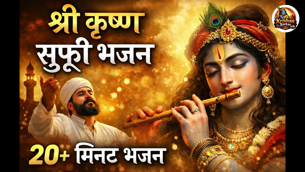 श्री कृष्ण सुफ़ी भजन | 20+ मिनट रूहानी कृष्ण भक्ति | मन को शांति देने वाला भजन