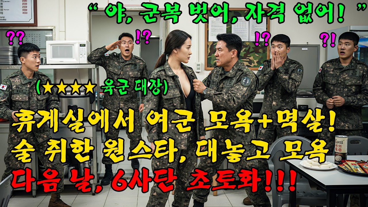 707특임대 작전 시작 술 취한 원스타 여군 폭언 폭행 그 여군이 4성 사령관이었다!l 오디오북 l 감동 l 창작사연 l