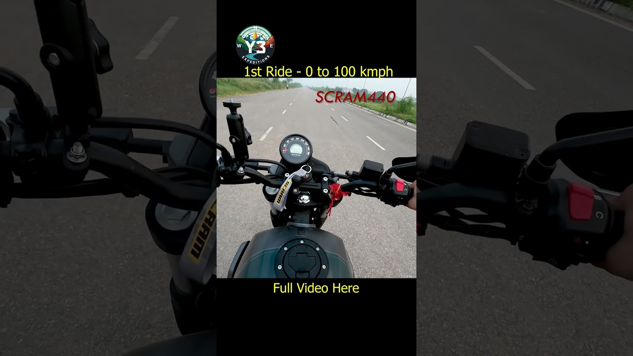 Royal Enfield Scram 440 | 0 to 100 kmph