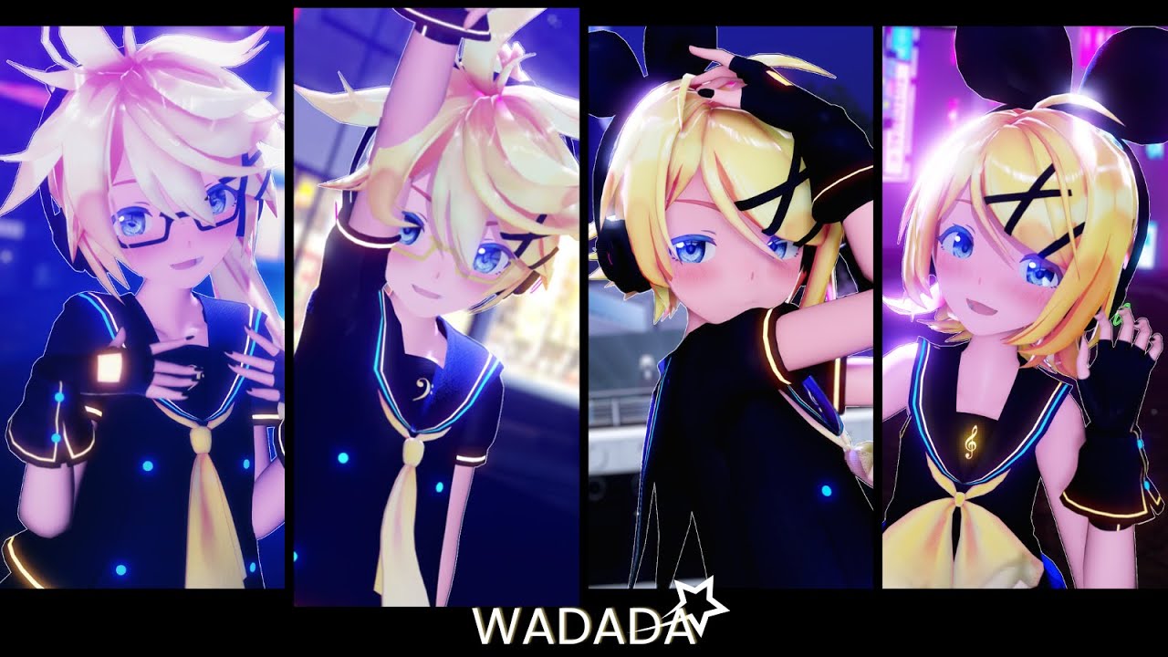 【MMD】WA DA DA  Sour Kagamine Len ・Rin・Lenka・Rinto/鏡音リン・レン・レンカ・リント【4K60FPS + Model dl】