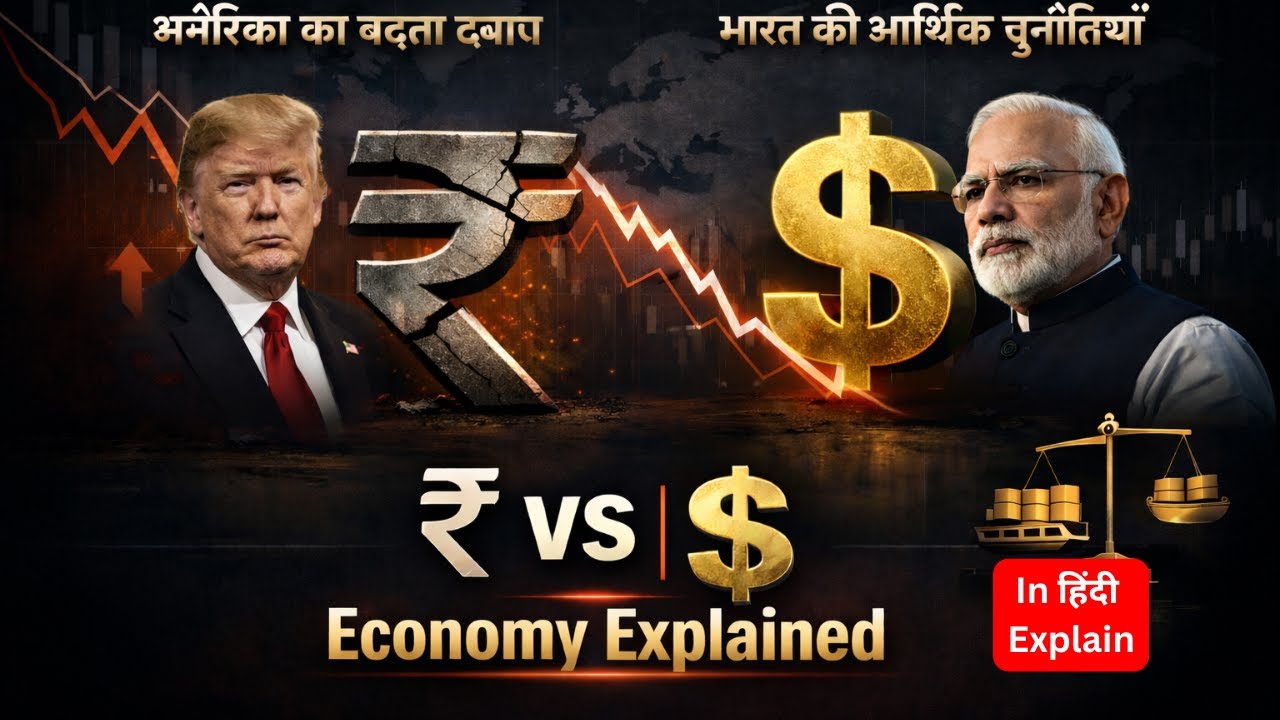 Rupee Depreciation Explained | Why INR Is Falling vs USD & RBI’s Strategy (UPSC / Banking Exam)