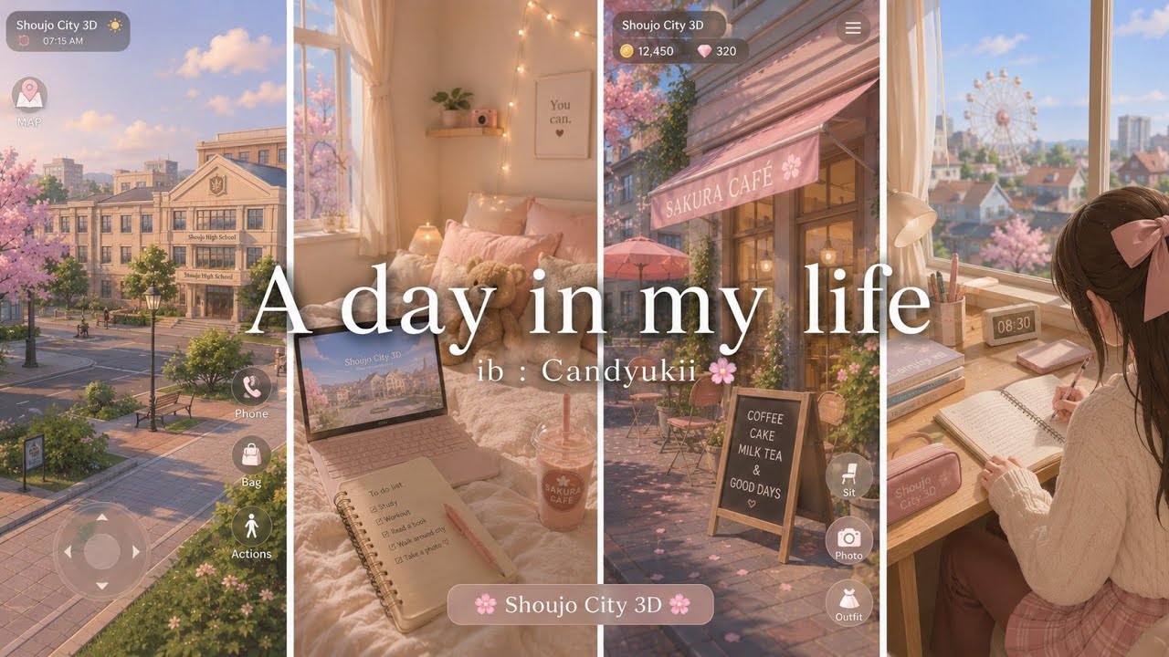 - A Day In My Life 🌸 : Work, vlog, Shopping || Shoujo City 3D ~ Edition ~ 🤍