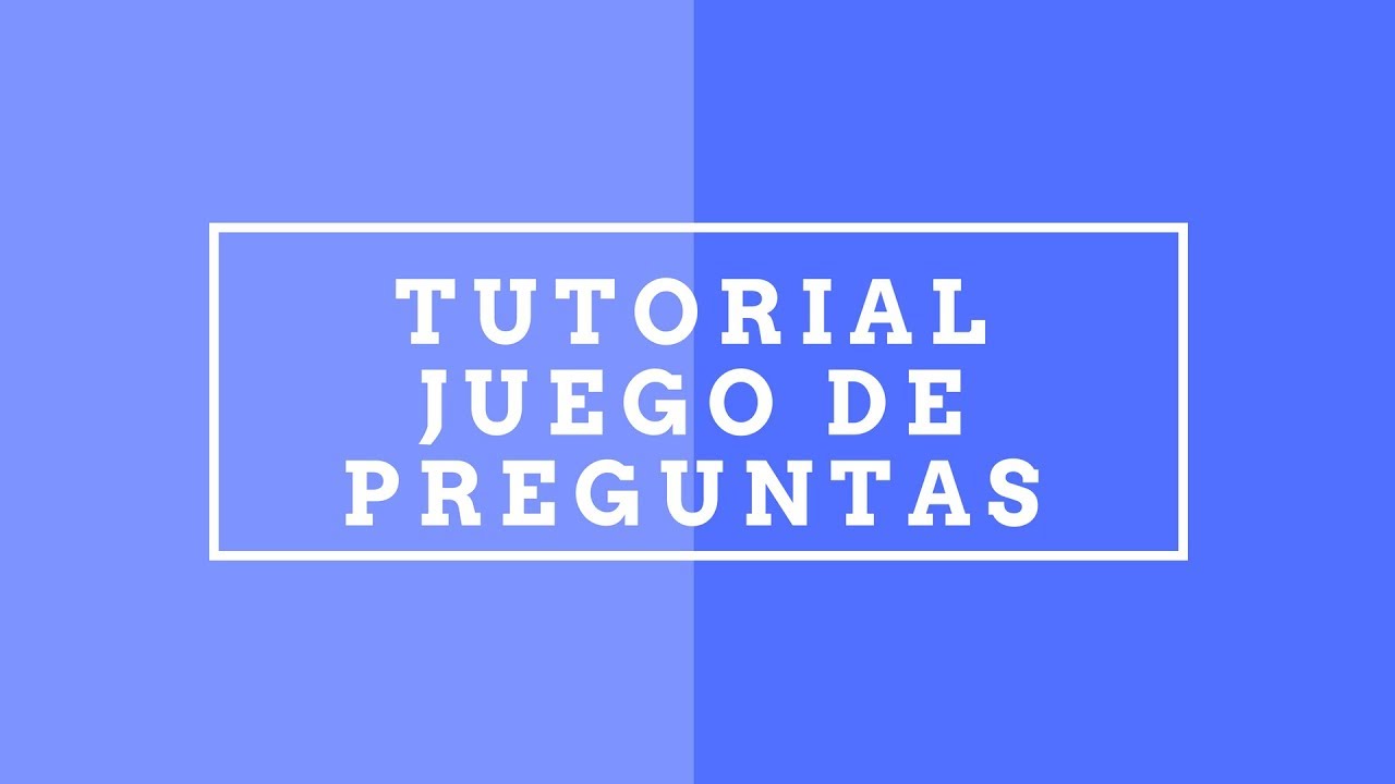 Tutorial Juego Quiz Elecciones Multiples en unity - Part 1