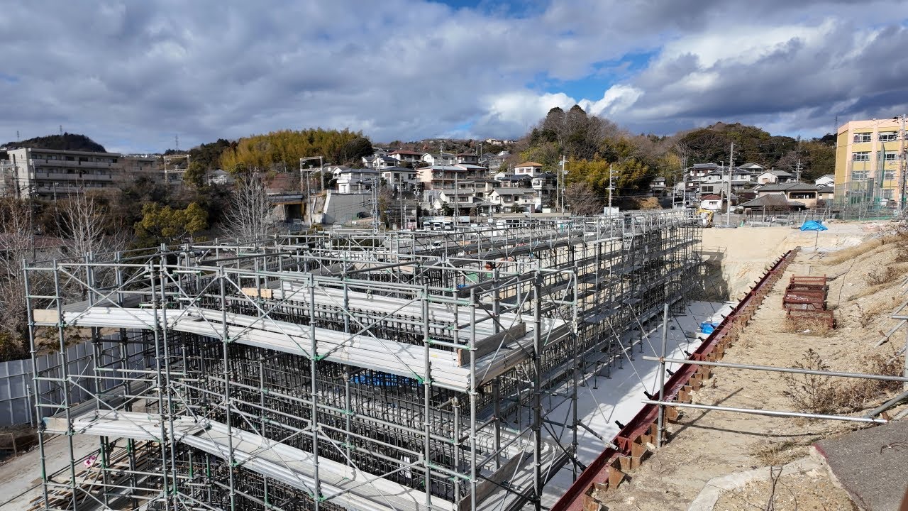 神戸北区 鈴蘭台プラザ跡や北区役所跡、また土地区画整理事業の状況も歩き撮り(2025年)