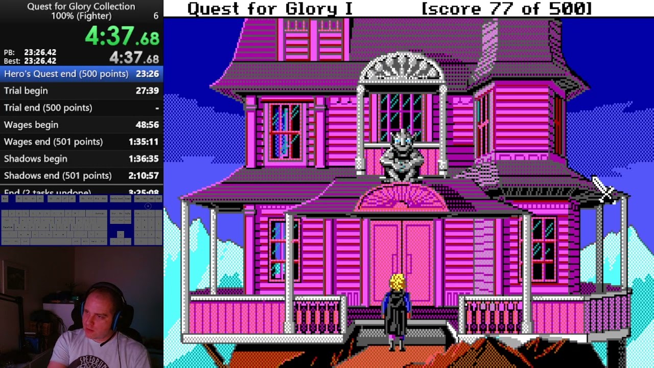 Quest for Glory collection, 100% fighter in 3:16:35 by davidtki
