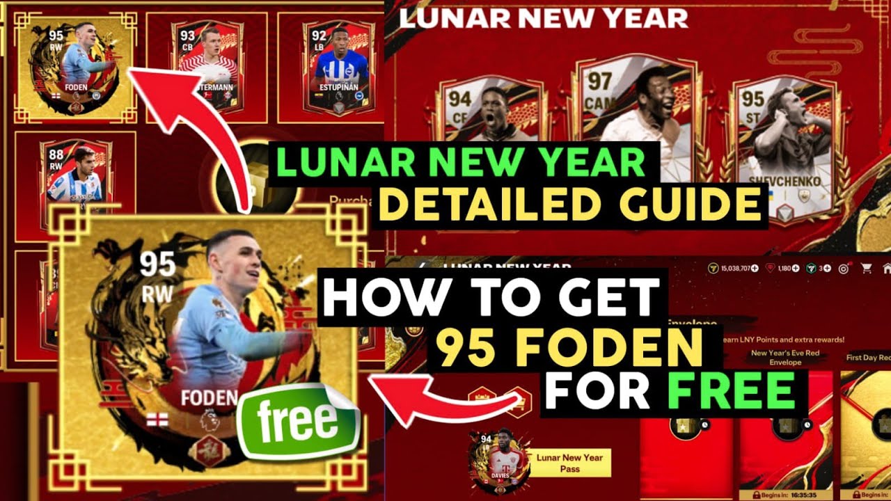 HOW TO GET 95 FODEN F2P 😱 FROM LUNAR NEW YEAR🧧EVENT? LNY DETAILED GUIDE 📝ALL POSSIBLE F2P 🆓 REWARDS