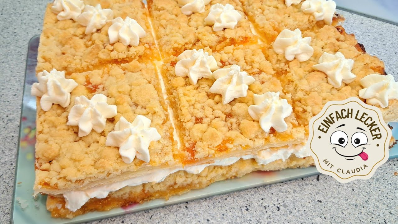 Prasselkuchen, gefüllt 🥰 einfach und so lecker