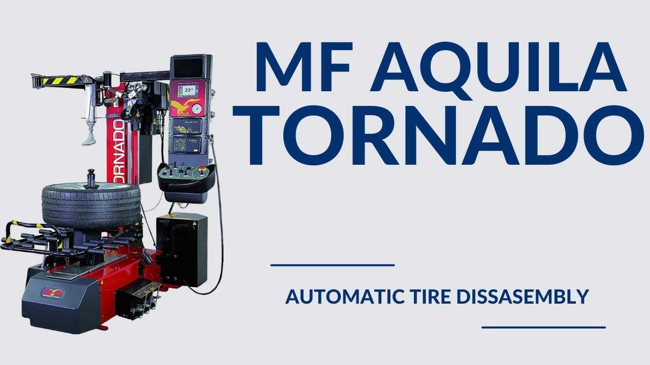 Mondolfo Ferro Aquila Tornado automatic tire disassembly system