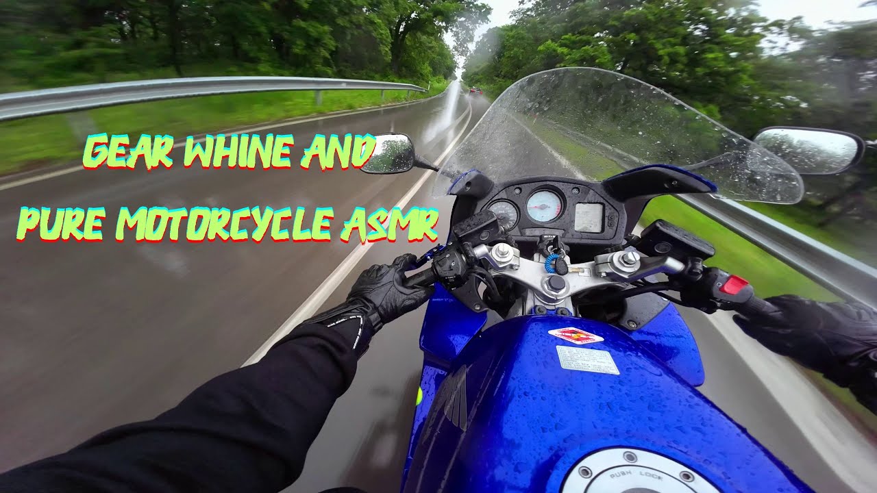 ASMR Rain Ride, Bulgaria | Honda VFR800FI Gear Whine Symphony [NO TALKING]