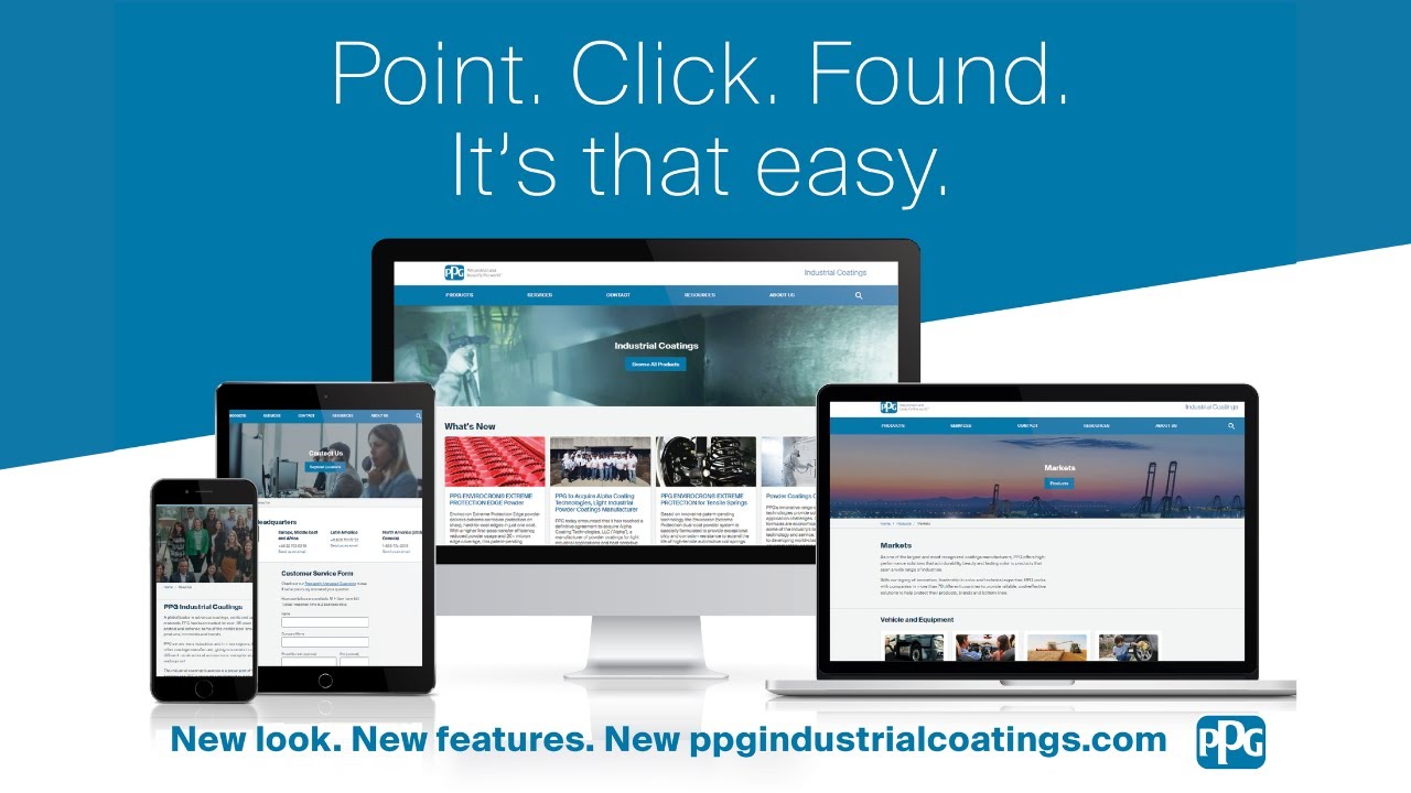 PPG Industrial Coatings: New website live