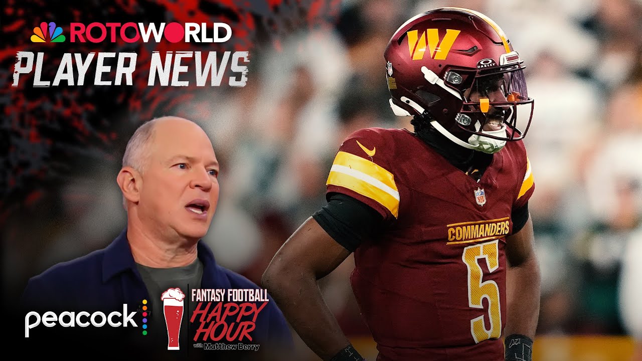 How Jayden Daniels' injury impacts Commanders' offense | Fantasy Football Happy Hour | NFL on NBC