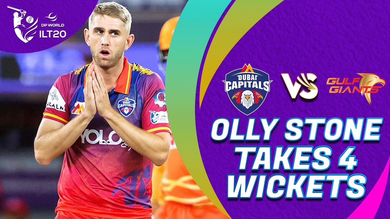 Olly Stone Takes Brilliant 4 Wickets | Dubai Capitals vs Gulf Giants | Match 24 | DP World ILT20