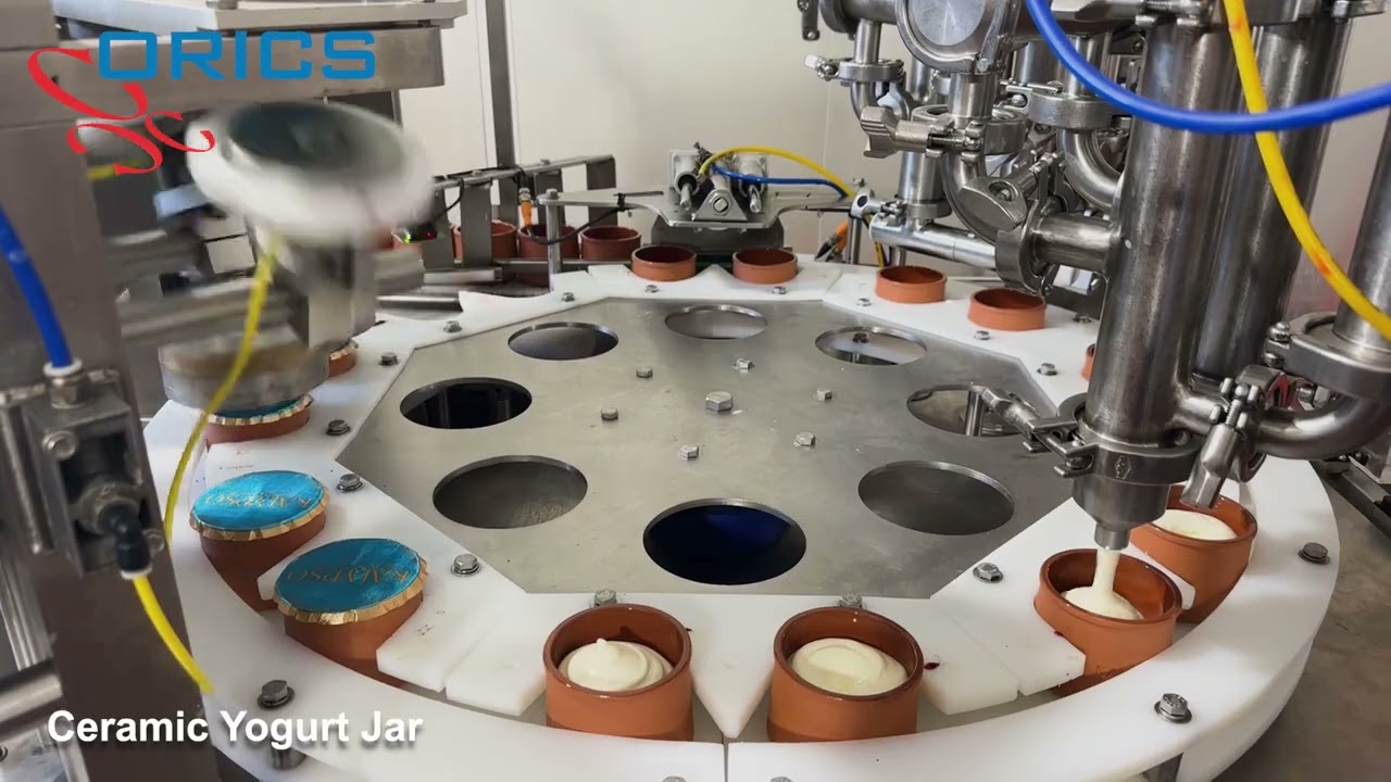 ORICS Industries | MR-35: and MRJ-35 Versatile Rotary cups and jars Filling and Sealing Machine