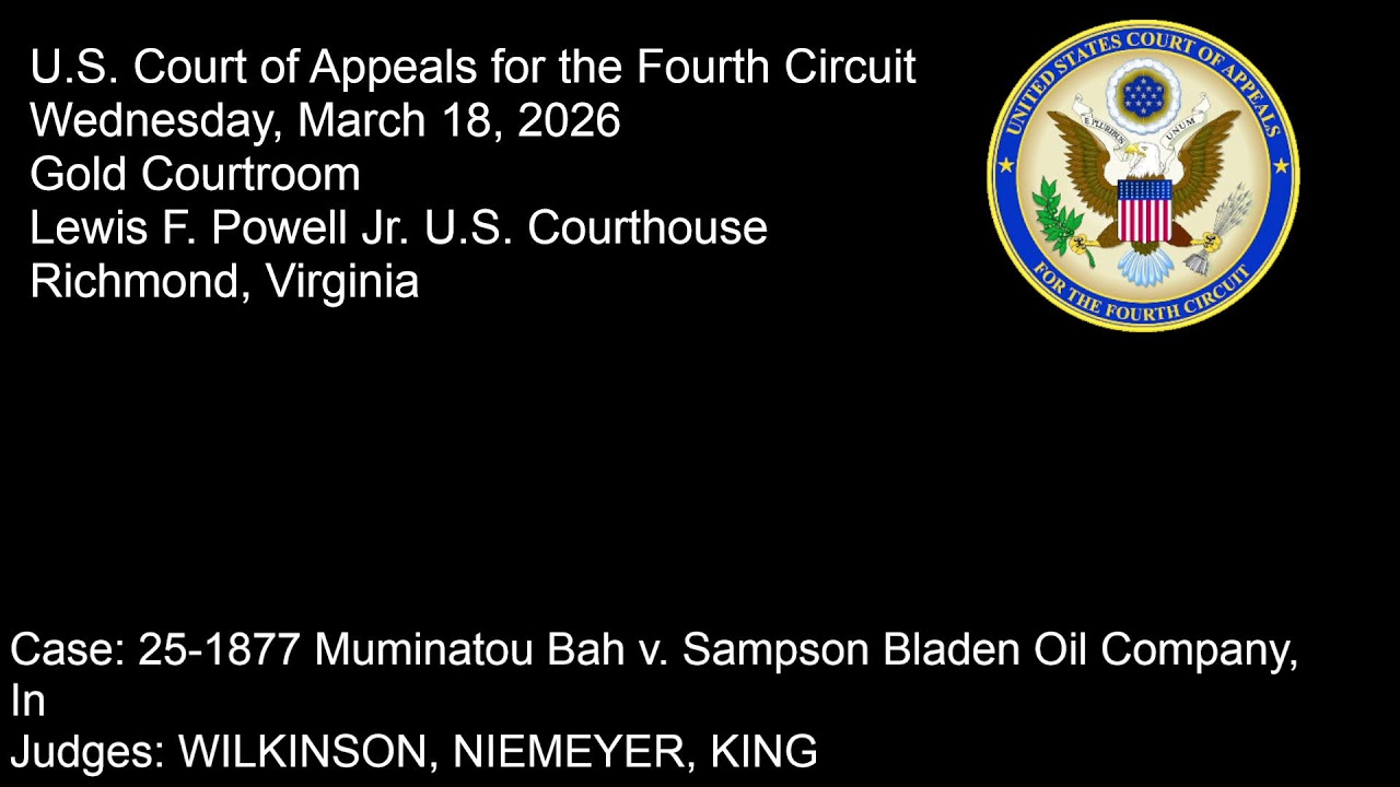 Panel IV (Gold Courtroom) Oral Arguments - 9:30 a.m. Wednesday 3/18/2026
