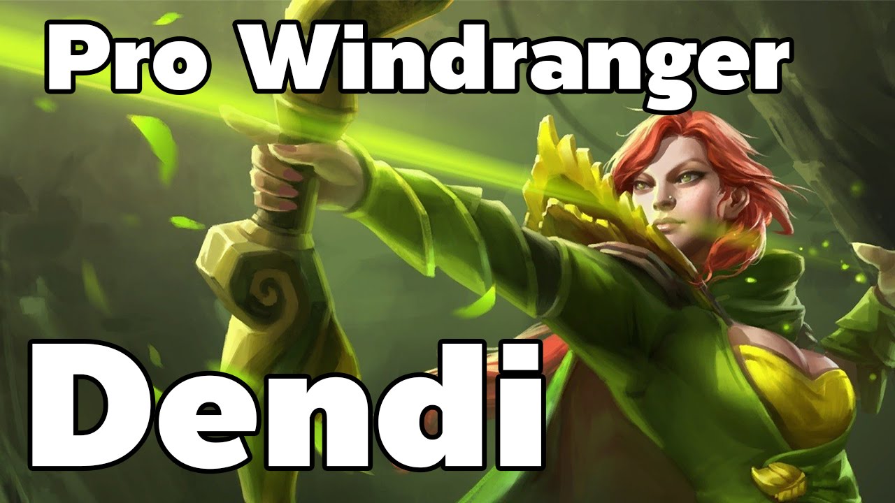 Super Dendi Plays Windranger Mid Ranked Match - Dota 2 RedArchon