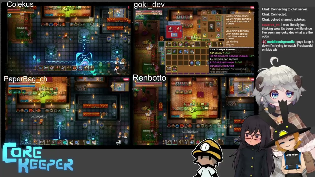 Core Keeper Part 3 w/ Paperbag_ch, Renbotto, and goki_dev