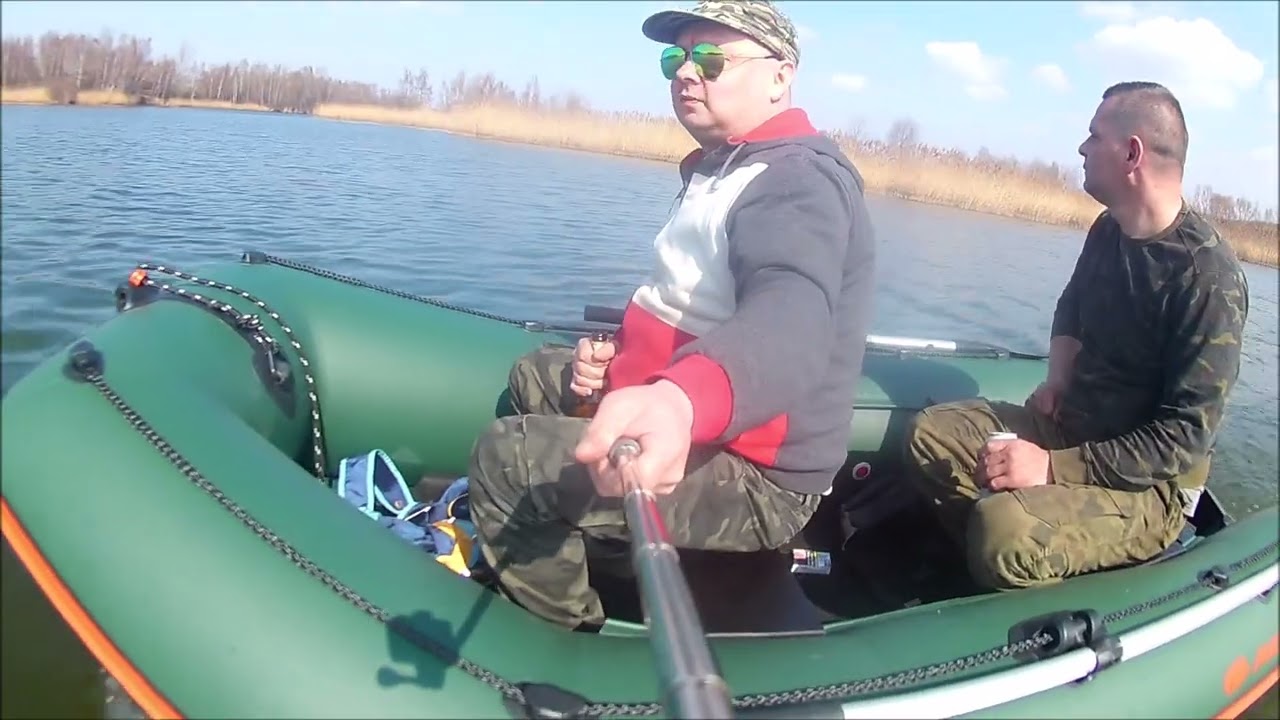 62.🎣🐟Zwiedzanie zakamarków RAKOWINY pontonem🎣Wycieczka krajoznawcza (Łowisko 008) (Polder Buków)