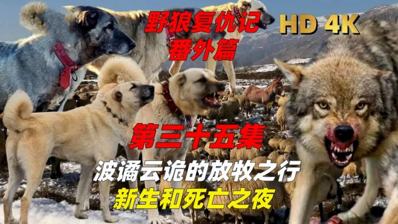 【野狼復仇記番外篇】第三十一集-三十四集，戰犬再次出擊，狼犬之戰再啟#top  #世界之最 #动物 #動物 #災難 #灾难 #腦洞大開 #美國 #灰熊#狼群 #北大村庄#可可西里#