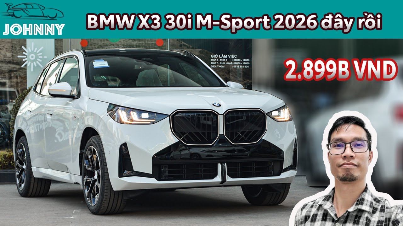 Распаковка BMW X3 30i M-Sport 2026 года, только что поступившего в дилерские центры и конкурирующ...