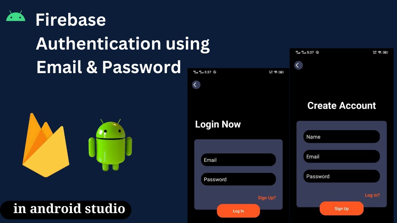 Firebase Authentication with Email and Password in Android Studio | Firebase Email Authentication