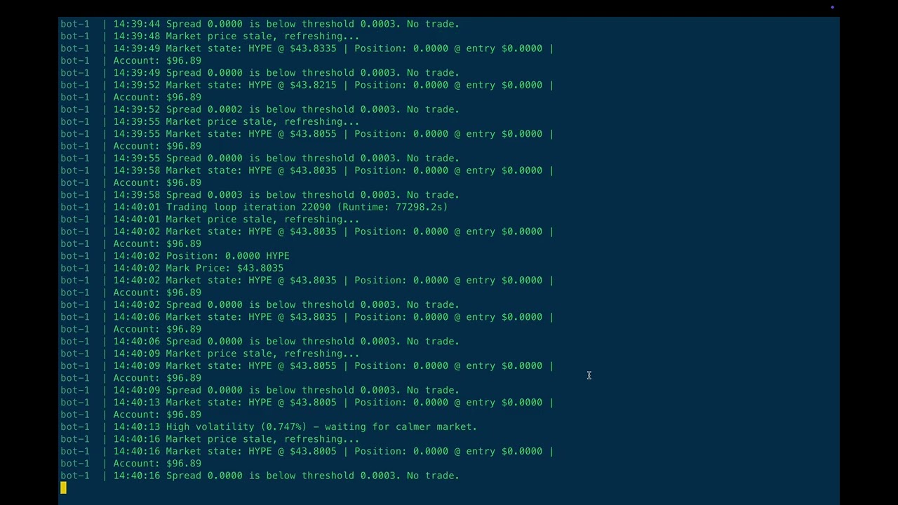 Agent Smith v2 Live Test on Hyperliquid L1 Blockchain 🔌
