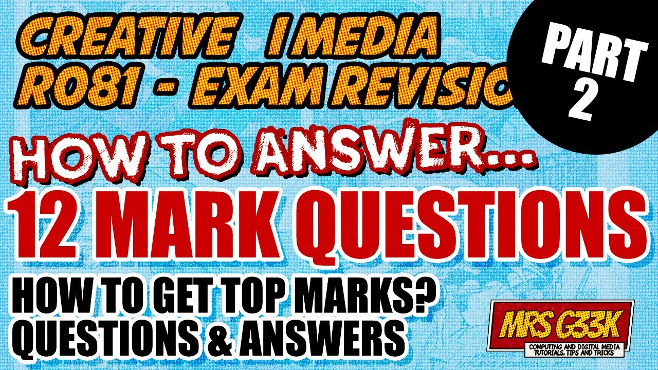 R081 Pre-production skills - 12 Mark Question Exam Practice