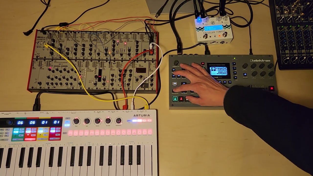 All sounds from AE Modular using Keystep Pro and Octatrack - Interstellar Drive Extended Video Mix