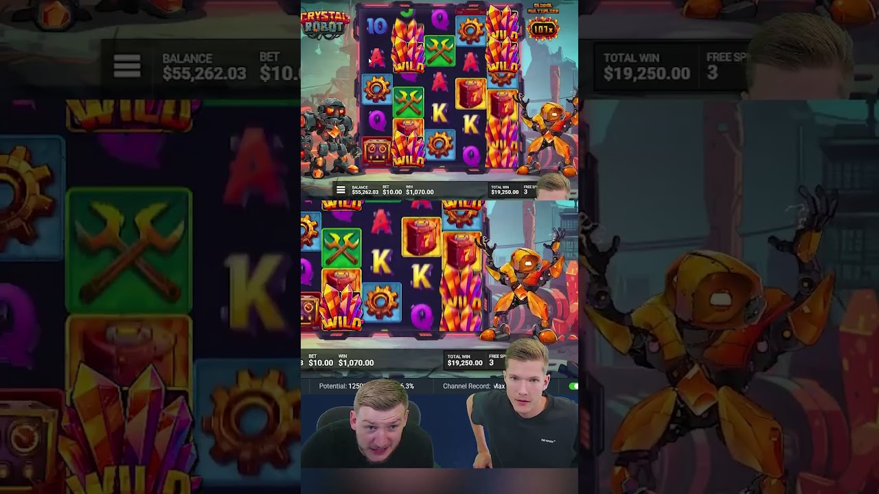 INSANE JACKPOT ON CRYSTAL ROBOT FOR THE BOYS