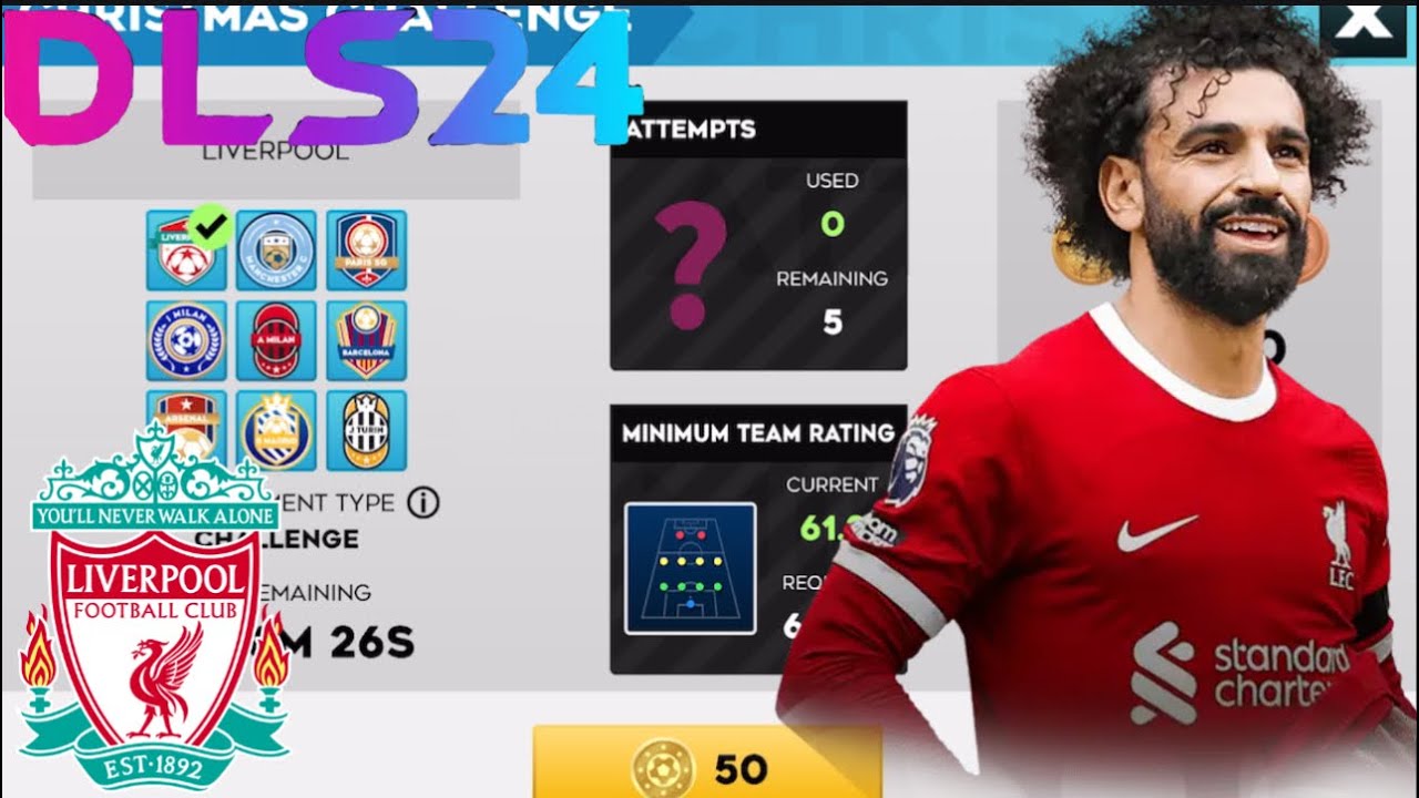 Dream League Soccer 2024 Gameplay- Christmas Challenge With Liverpool (iOS, Android)