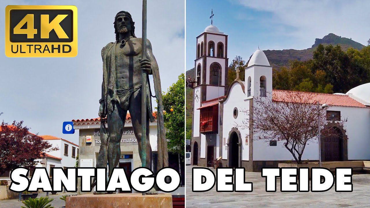 SANTIAGO DEL TEIDE 🌞 Tenerife Spain 🇪🇸| Walking Tour 4K | Joyoftraveler