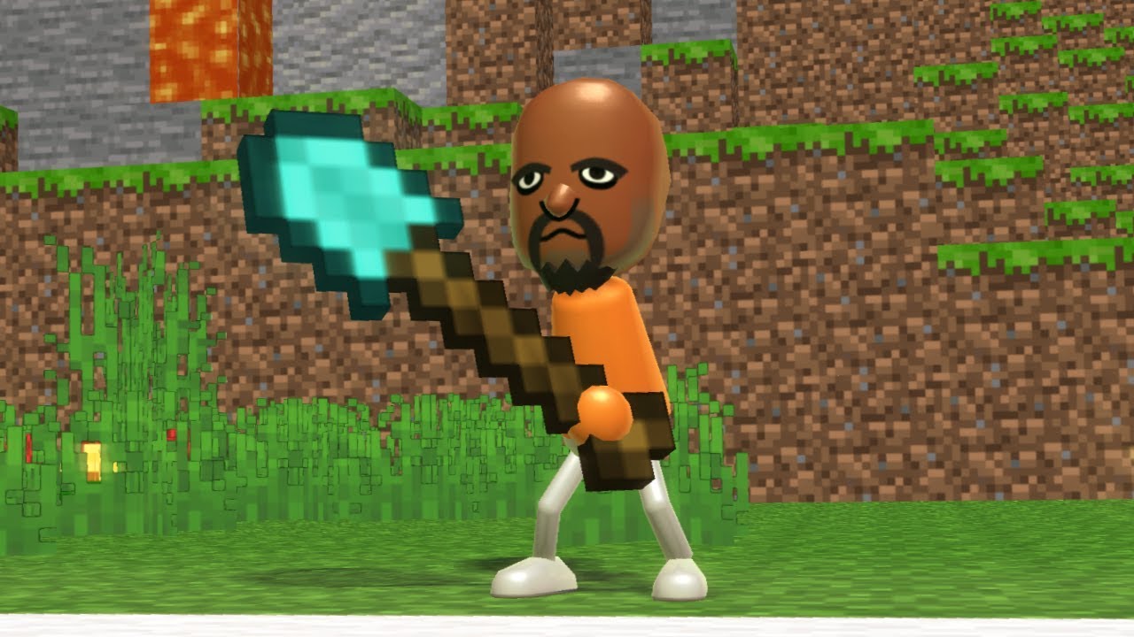 Wii Sports Tennis but it's Minecraft