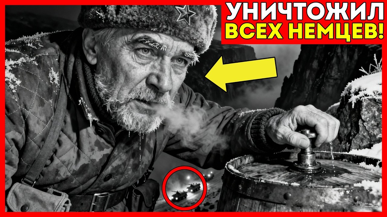Как БЕЗУМНАЯ ловушка старого ЛЕСНИКА из десяти БОЧЕК ВОДЫ ЗАМОРОЗИЛА дорогу и заставила НЕМЦЕВ...