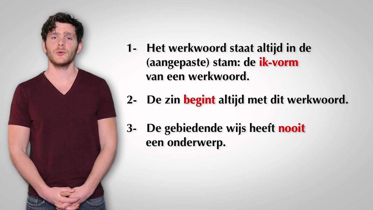 gebiedende wijs - TaalTransfer.eu