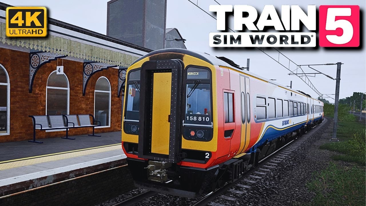 Train Sim World 5 PS5 Pro Gameplay - East Coast Main Line - Class 158 - Grantham to Peterborough