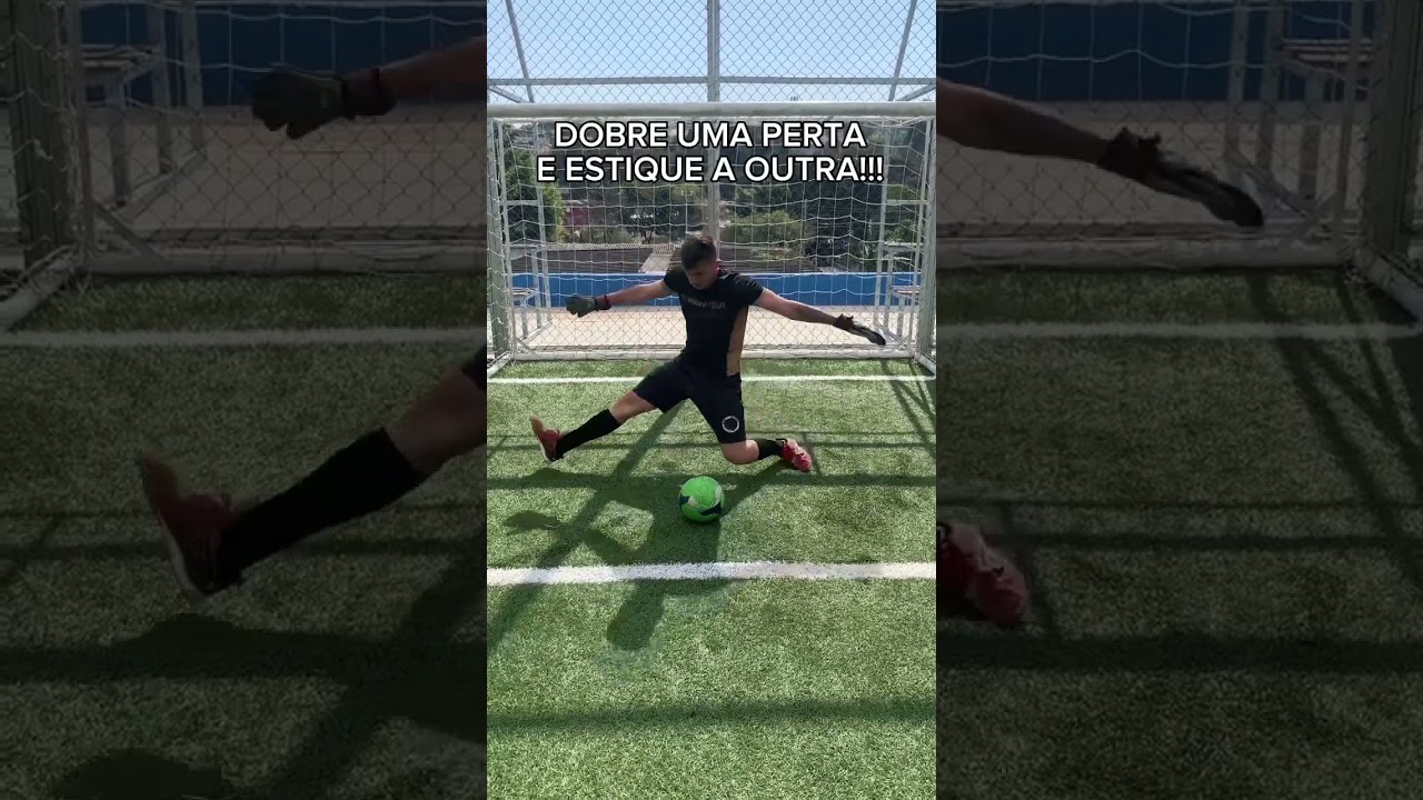 Sa&iacute;da em X #goleiro #futsal #futebol #dicas #tutorial