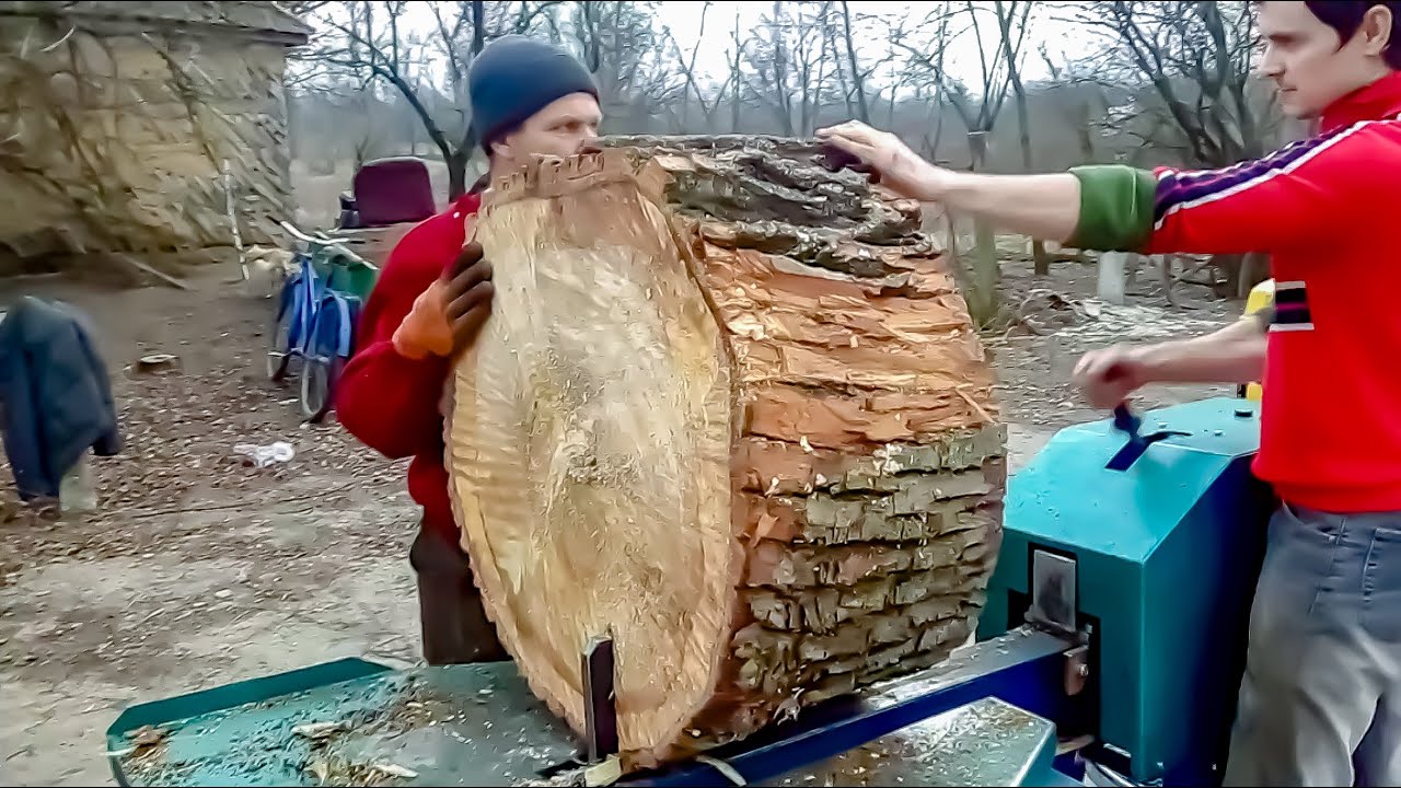 ТЯЖОЛЫЙ ПАЦИЕНТ!!! Реечный  дровокол комбинированый. #дровокол #дрова #Wood_splitter