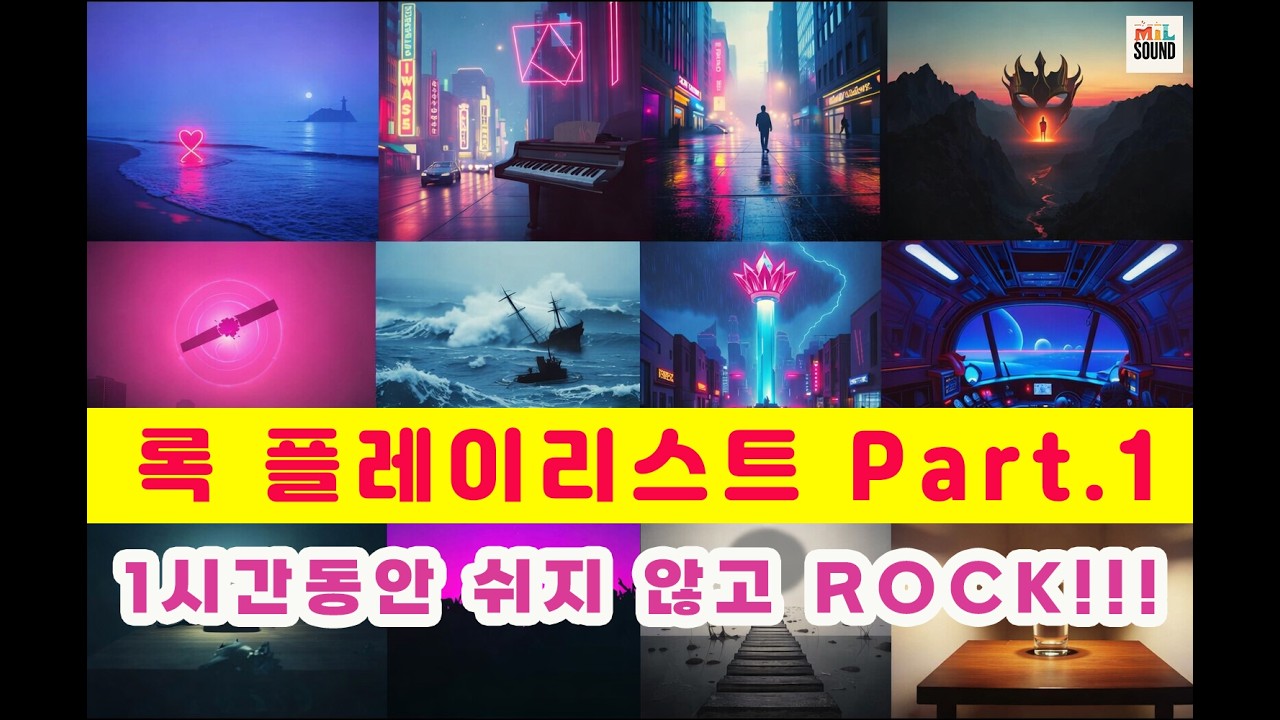 록(Rock) 플레이리스트 🐼 1시간 운전 🌝 조깅,산책시 듣기 좋은 음악