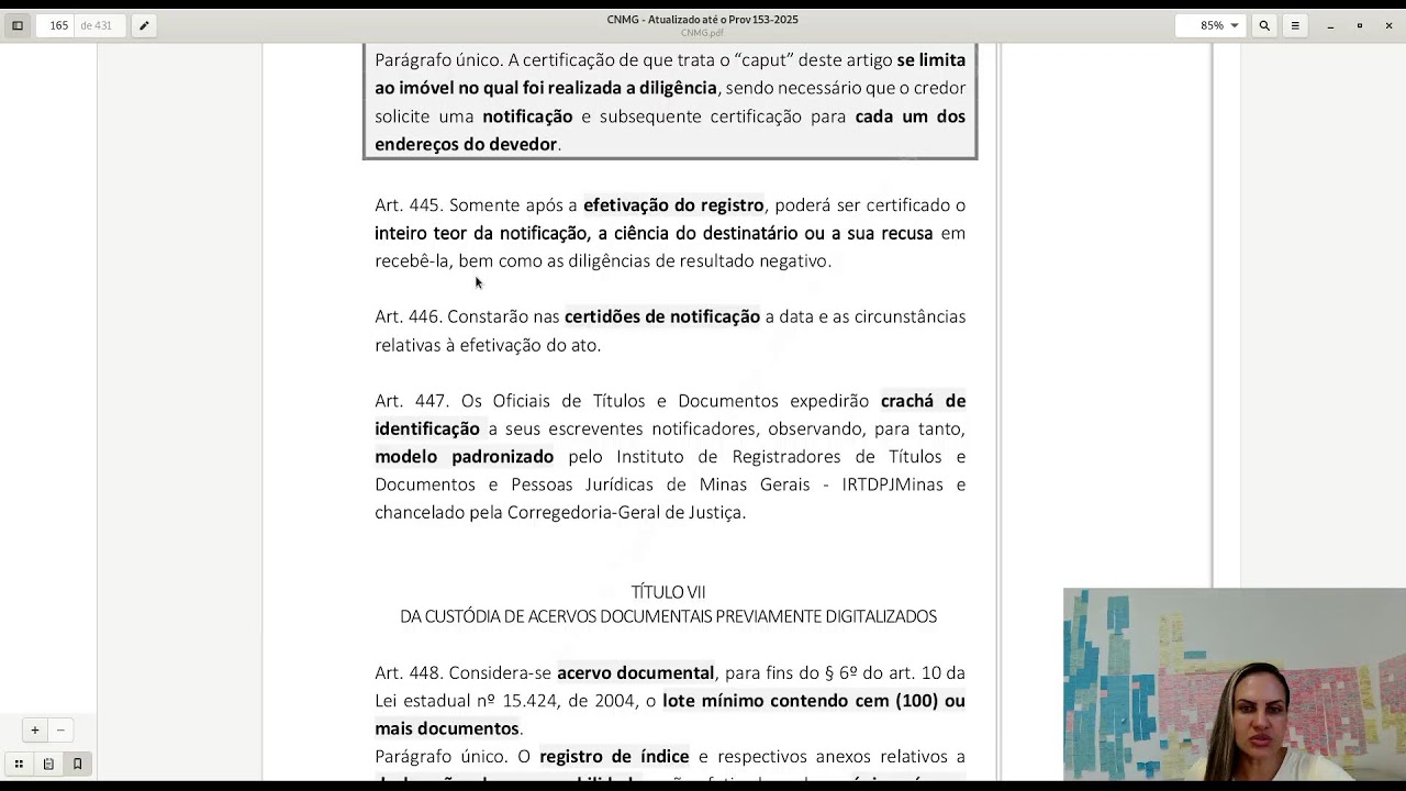 CNMG – Provimento Conjunto 93/2020 Artigos 411 - 447